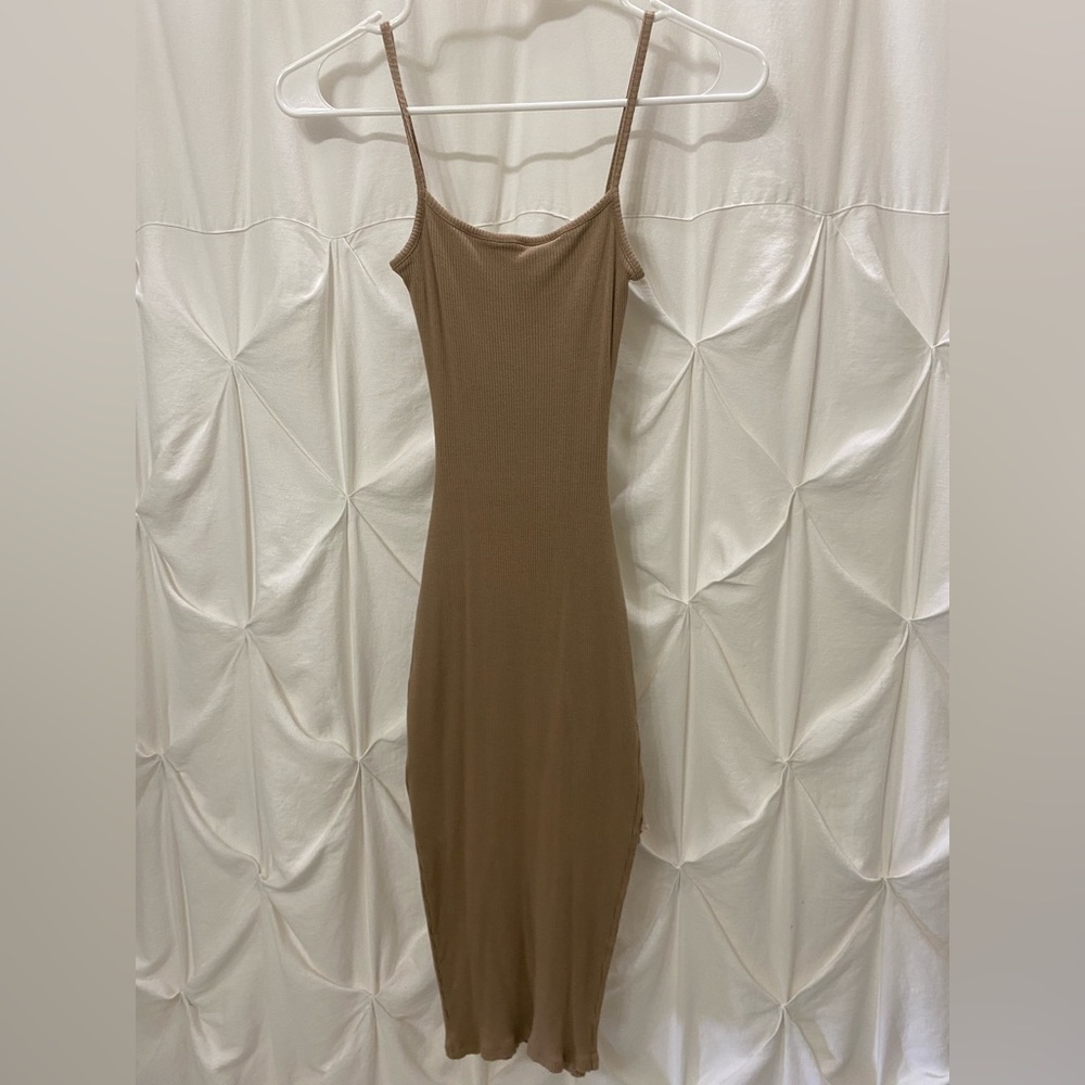 Tan Bodycon Dress